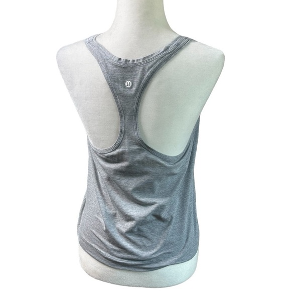 Lululemon Grey Racerback Cropped Tank - Picture 3 of 5